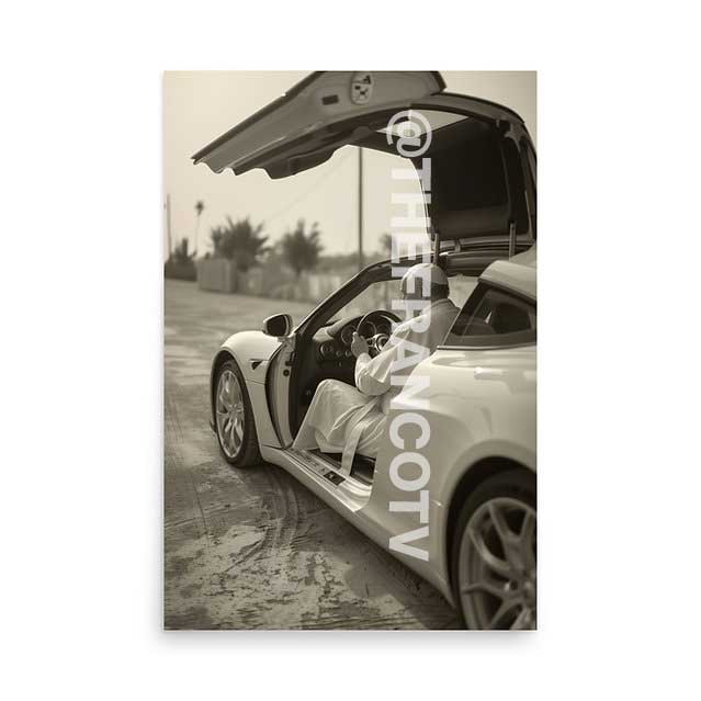 POSTER - Pope Francis in Super Car 1